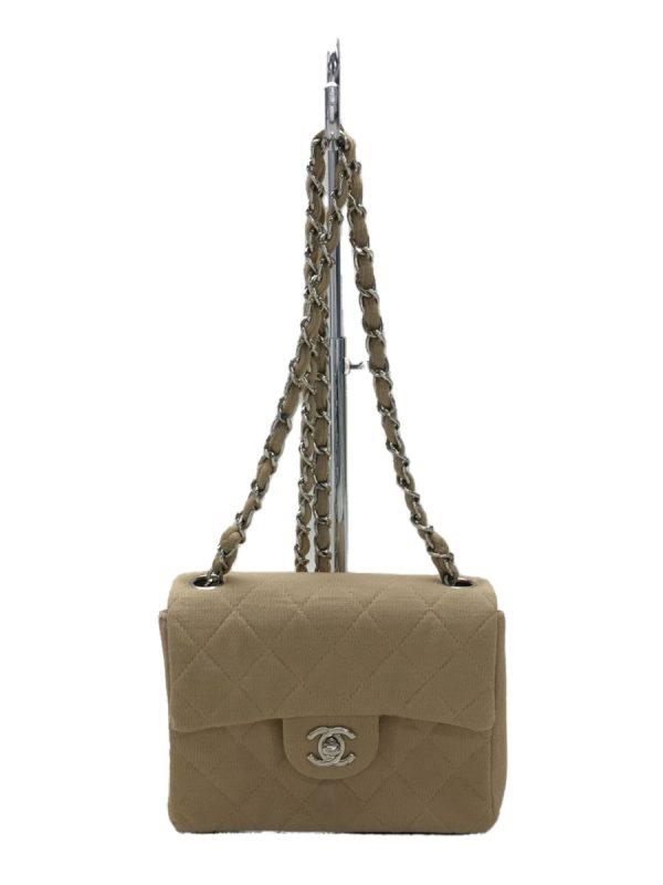 2338891259916 01 Chanel Cotton Plain Matelasse Chain Shoulder Bag