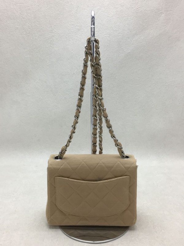 2338891259916 03 Chanel Cotton Plain Matelasse Chain Shoulder Bag