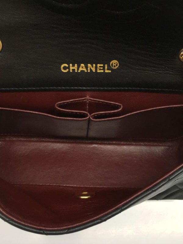 2340250347585 06 Chanel Lambskin Leather Mini Matelasse Chain Shoulder Bag