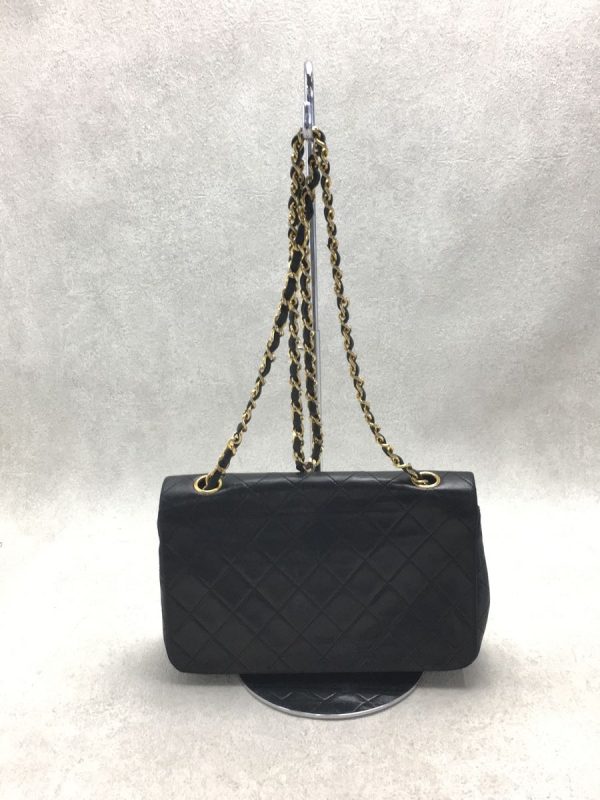 2340700053899 04 Chanel Labmskin Leather Chain Shoulder Bag Blacks