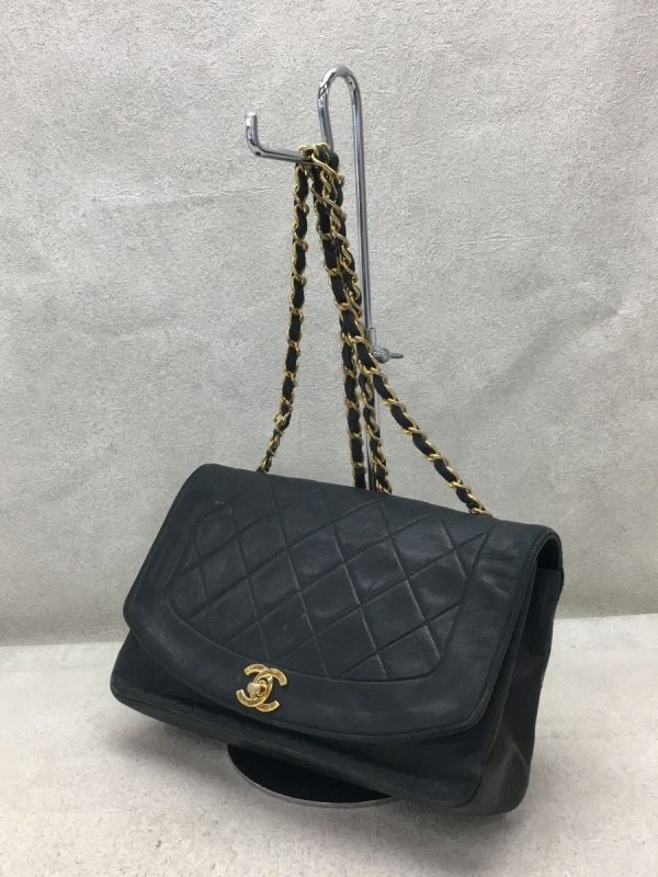 2340830961071 02 Chanel Diana Lambskin Leather Chain Shoulder Bag