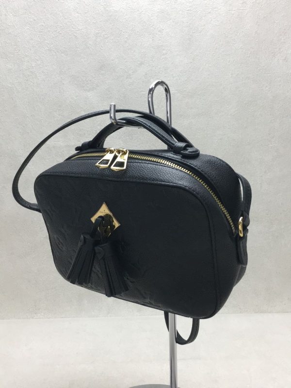 2341200359443 02 Louis Vuitton Saintonge Implant Shoulder Bag Black Louis Vuitton