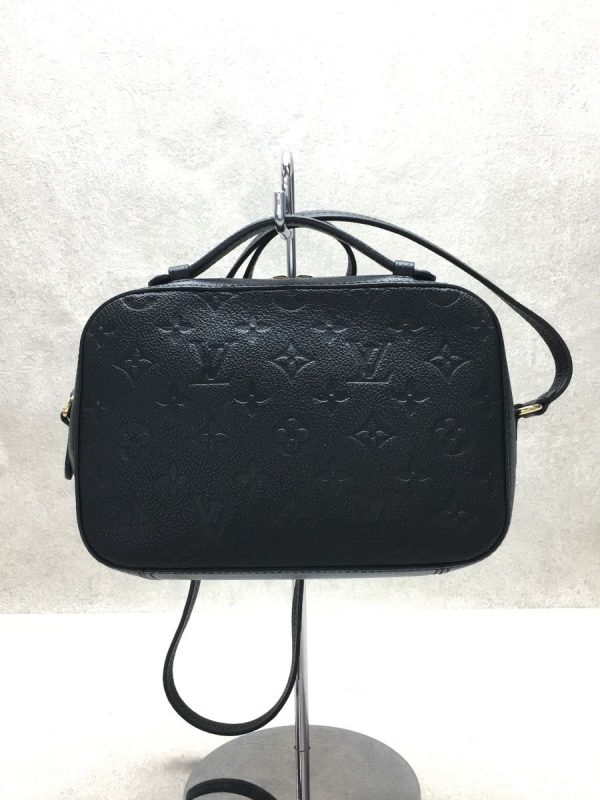 2341200359443 03 Louis Vuitton Saintonge Implant Shoulder Bag Black Louis Vuitton