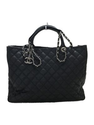 2342150506505 01 Chanel Caviar Skin Tote Bag Black