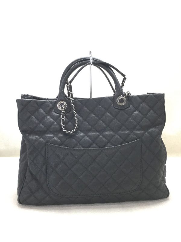 2342150506505 04 Chanel Leather Caviar Skin Matelasse Tote Bag