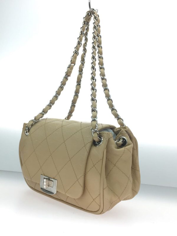 2343110286550 02 Chanel Leather Wild Stitch Chain Shoulder Bag