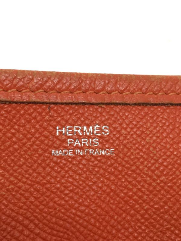 2343191325407 05 Hermes Leather Evelyn Shoulder Bag Red