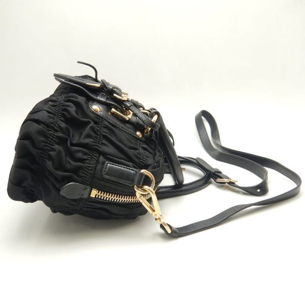 250627 3 Prada Handbag Tesuto 2way Nylon Nero