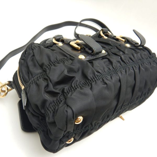 250627 6 Prada Handbag Tesuto 2way Nylon Nero