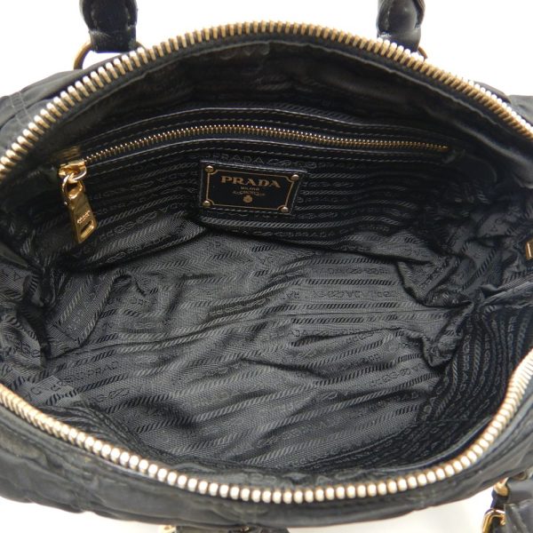 250627 7 Prada Handbag Tesuto 2way Nylon Nero