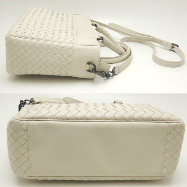 250773 4 Bottega Veneta Handbag Intrecciato 2way Leather Ivory