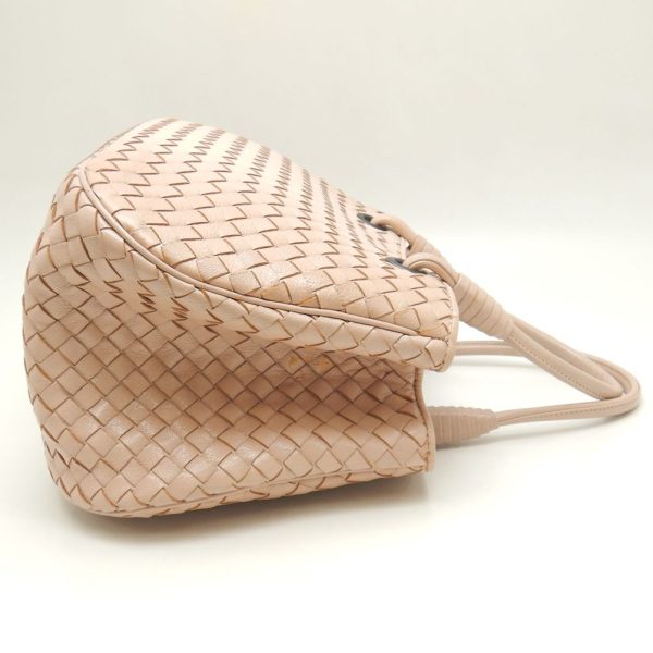 250800 4 Bottega Veneta Satchel Handbag Intrecciato Leather Pink