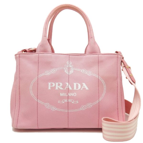 250824 1 Prada Canapa Tote Canvas Geranio Pink