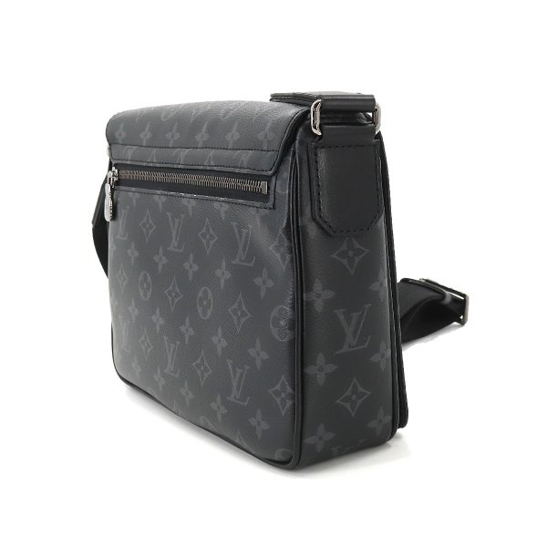 3 Louis Vuitton Monogram Eclipse District PM Shoulder Bag Black