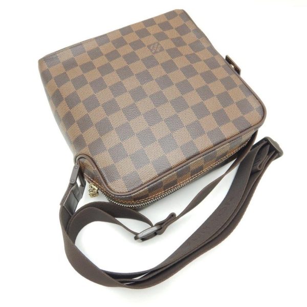 3 Louis Vuitton Damier Olaf PM Ebene Shoulder Brown