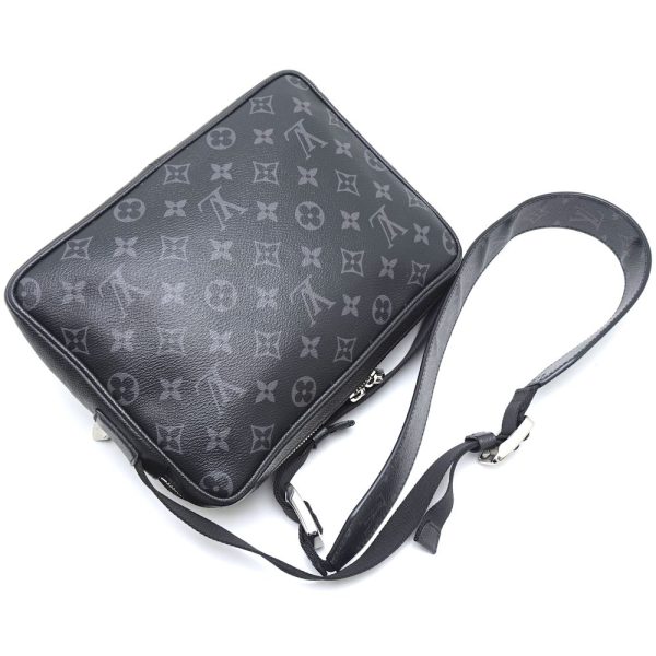 3 Louis Vuitton Eclipse Messenger PM Shoulder Bag Noir Black