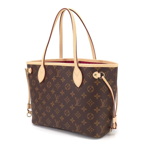 3 Louis Vuitton Monogram Neverfull PM Tote Bag Brown