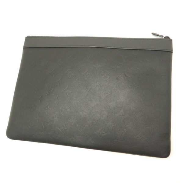 3 Louis Vuitton Clutch Document Monogram Black