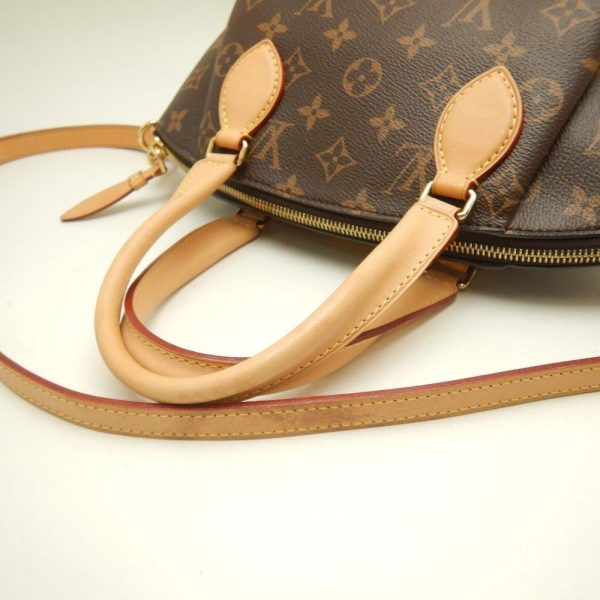 3 Louis Vuitton Monogram Rivolie PM 2Way Bag Brown