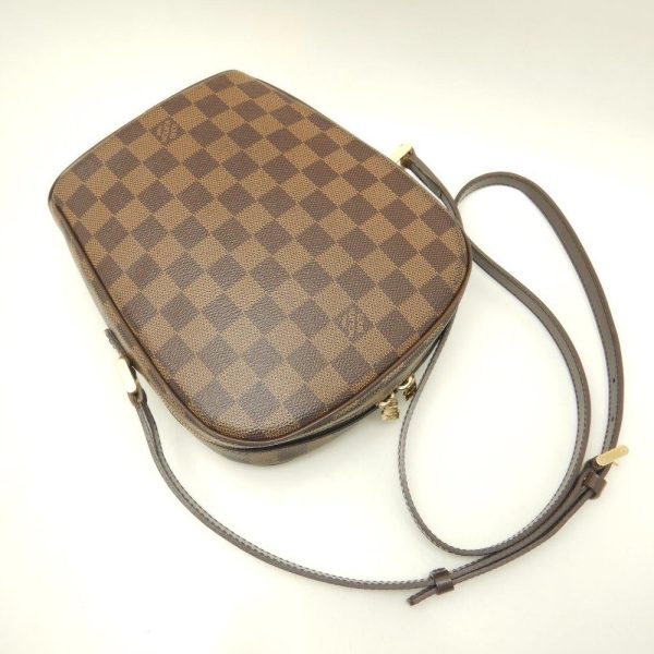 3 Louis Vuitton Damier Ipanema PM Ebene Shoulder Bag Brown