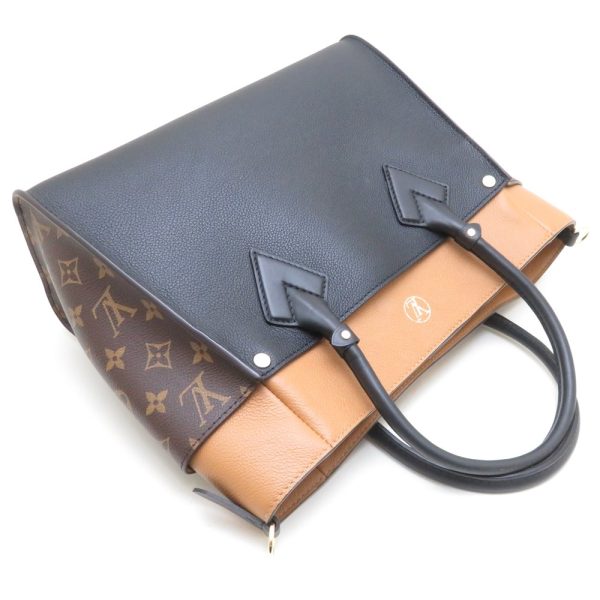 3 Louis Vuitton On My Side MM Calf Monogram Noir Tote Bag