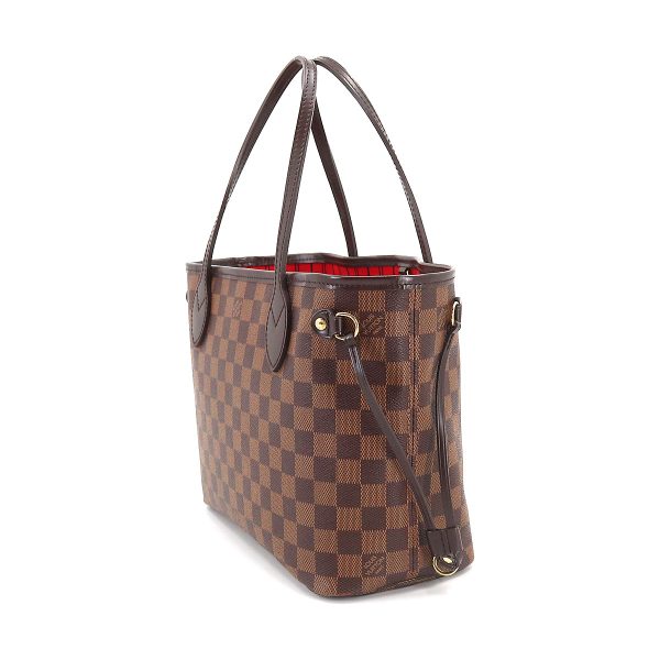 3 Louis Vuitton Damier Neverfull PM Tote Bag Ebene