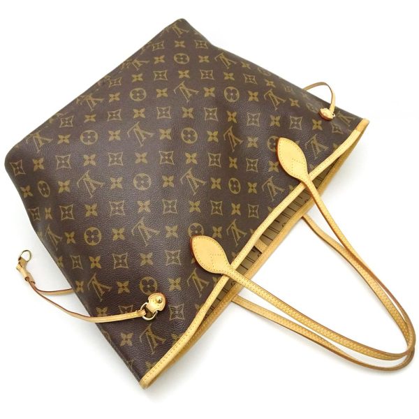 3 Louis Vuitton Monogram Neverfull MM Brown Tote Bag