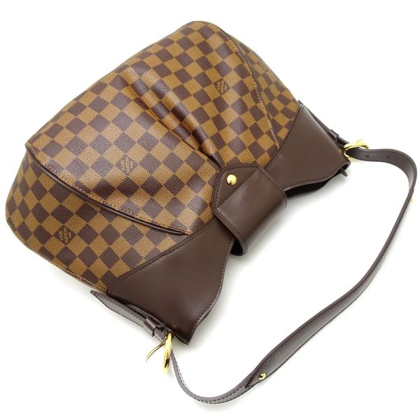 3 Louis Vuitton Damier Sistina MM Shoulder Bag Ebene