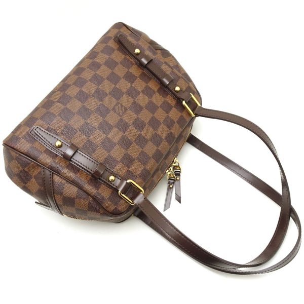 3 Louis Vuitton Damier Rivington PM Ebene Shoulder Bag