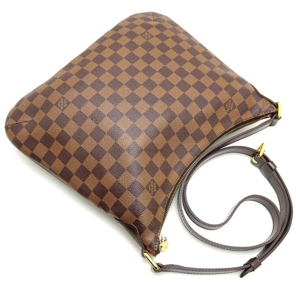 3 Louis Vuitton Damier Bloomsbury PM Ebene Shoulder Bag Brown