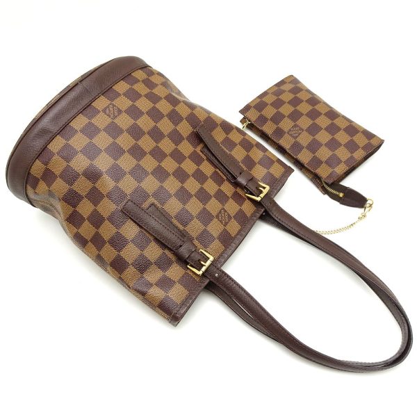 3 Louis Vuitton Damier Marais Ebene Shoulder bag Brown