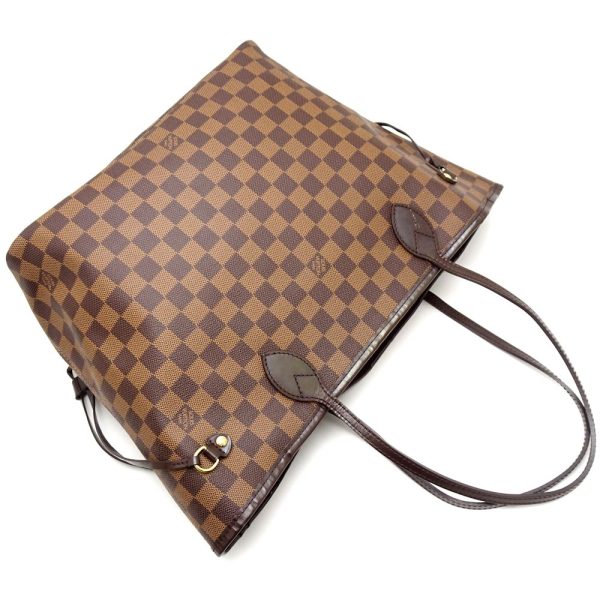 3 Louis Vuitton Damier Neverfull MM Tote Bag Ebene