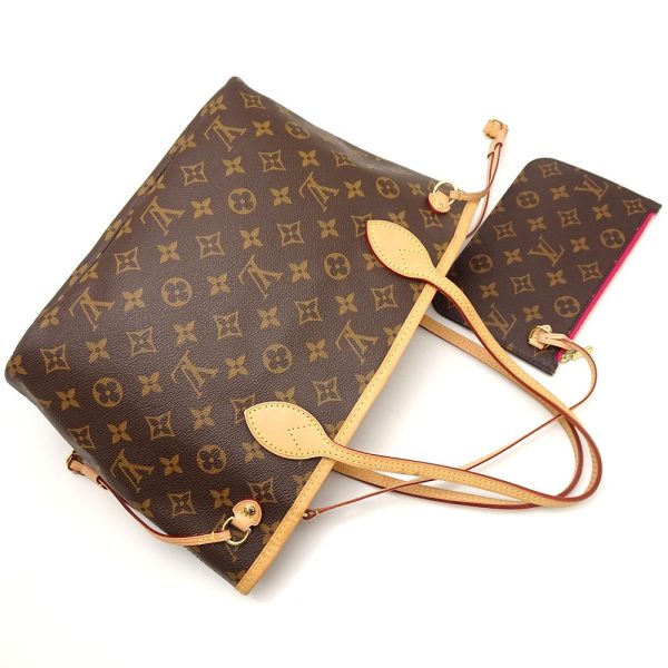 3 Louis Vuitton Monogram Neverfull PM Tote Bag Brown