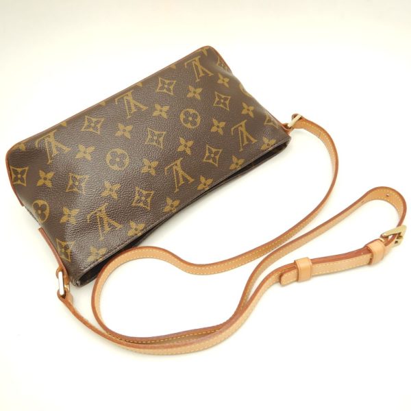 3 Louis Vuitton Monogram Trotter Shoulder Bag Brown