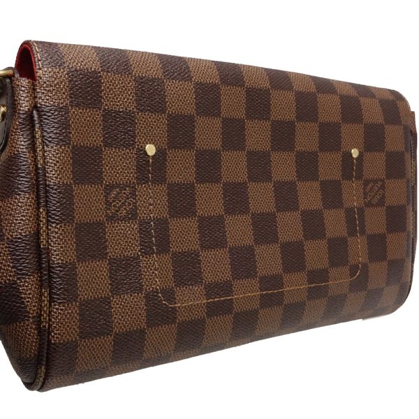 3 Louis Vuitton Damier Favorite MM Shoulder Bag Ebene