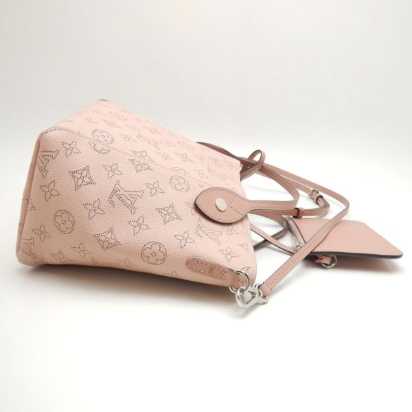 3 Louis Vuitton Hina PM Handbag Mahina Magnolia Pink