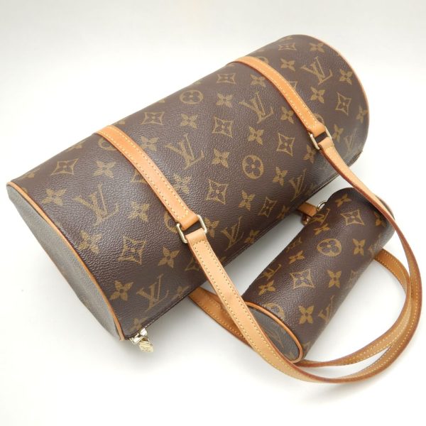 3 Louis Vuitton Monogram Papillon Handbag Brown