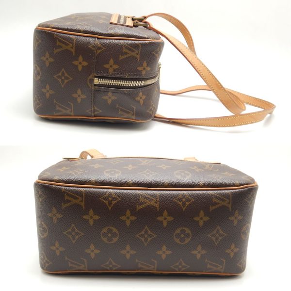 3 Louis Vuitton Monogram Cite MM Shoulder Bag Brown