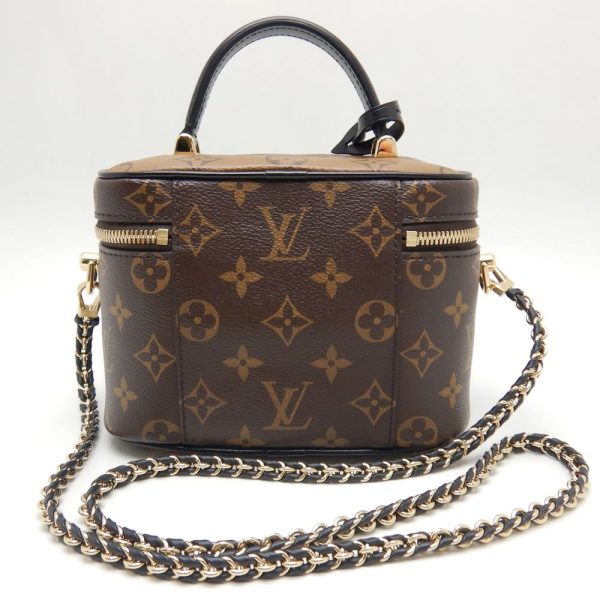 3 Louis Vuitton Vanity PM Handbag Monogram Reverse Brown