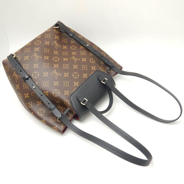 3 Louis Vuitton Monogram Montsouris PM Backpack Brown