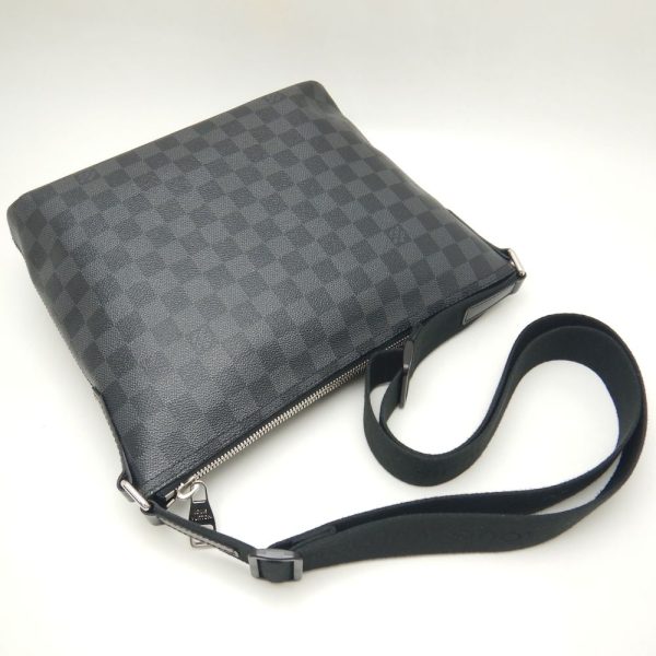 3 Louis Vuitton Damier Graphite Mick PM Shoulder Bag Black