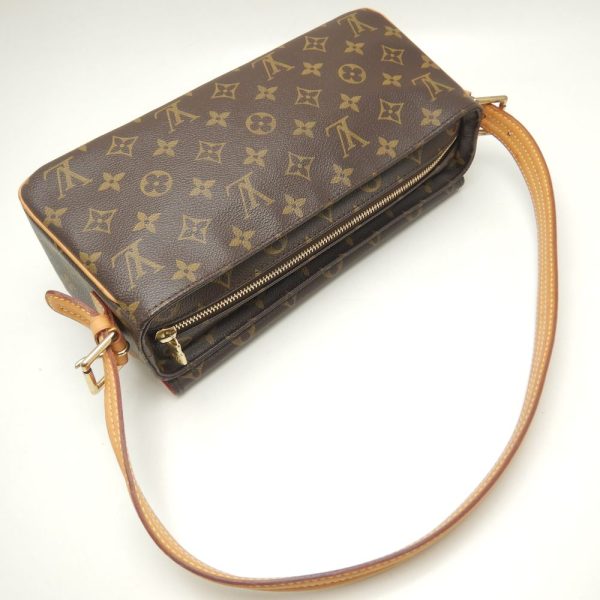 3 Louis Vuitton Monogram Viva Cite MM Shoulder Bag Brown