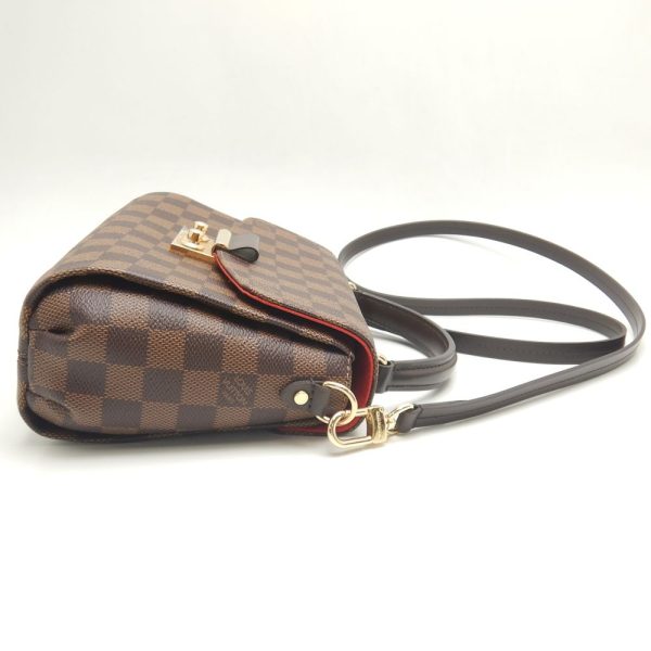 3 Louis Vuitton Damier Croisette Handbag Ebene