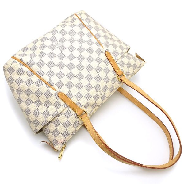 3 Louis Vuitton Damier Azur Totally PM Tote Bag Azur