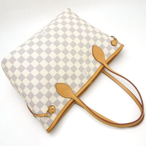 3 Louis Vuitton Damier Azur Neverfull PM Tote Bag