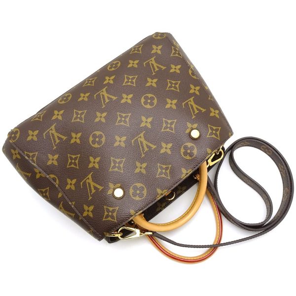 3 Louis Vuitton Monogram Montaigne BB 2Way Bag Brown