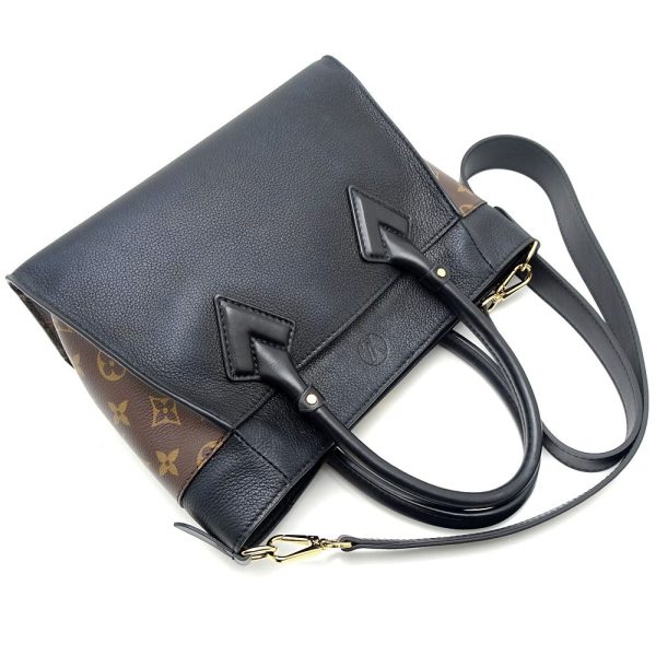 3 Louis Vuitton Monogram On My Side PM 2Way Bag Noir Brown Black