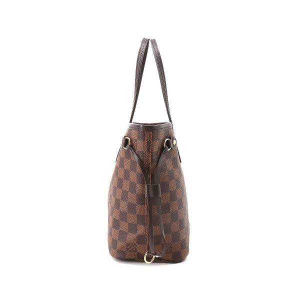 3 Louis Vuitton Damier Neverfull PM Tote Bag Brown Gold Hardware