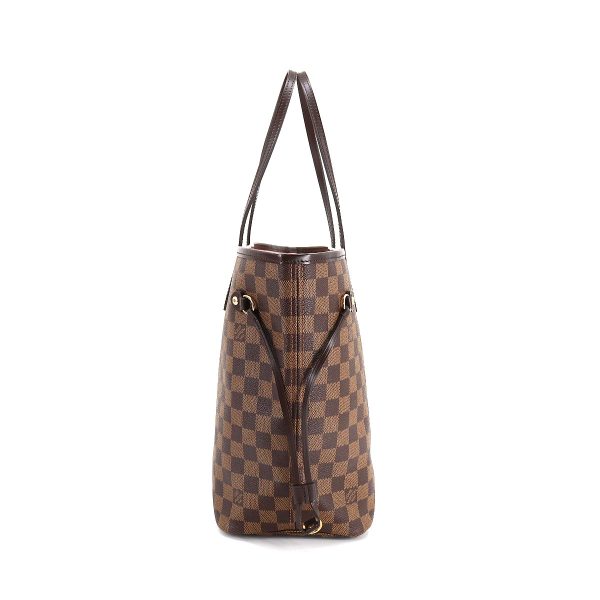 3 Louis Vuitton Damier Neverfull MM Tote Bag Ebene Rose Ballerine