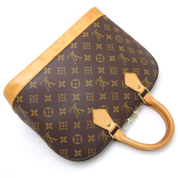 3 Louis Vuitton Monogram Alma Handbag Brown